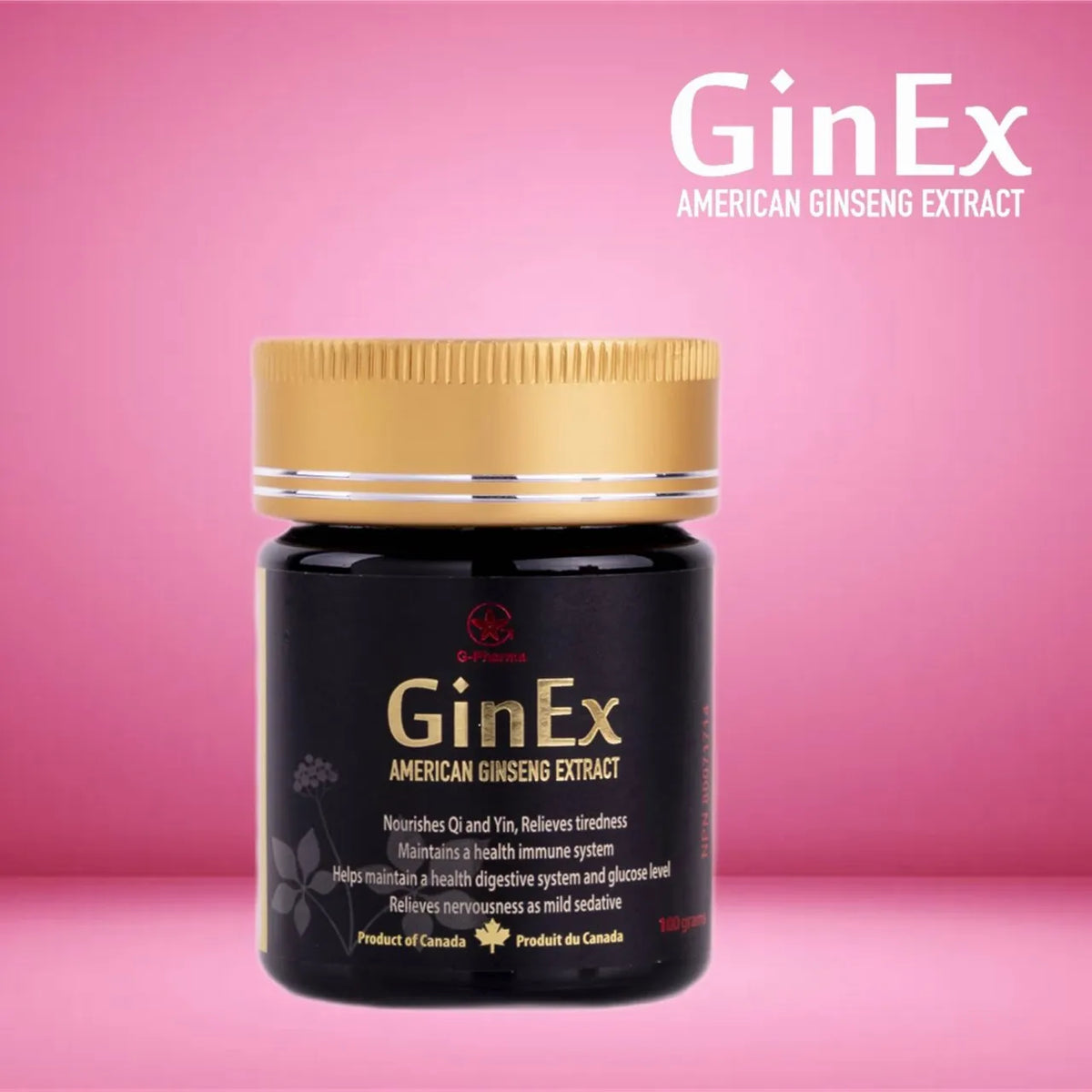 GinEx® 西洋蔘黑膏滋 (純膏劑-100g)
