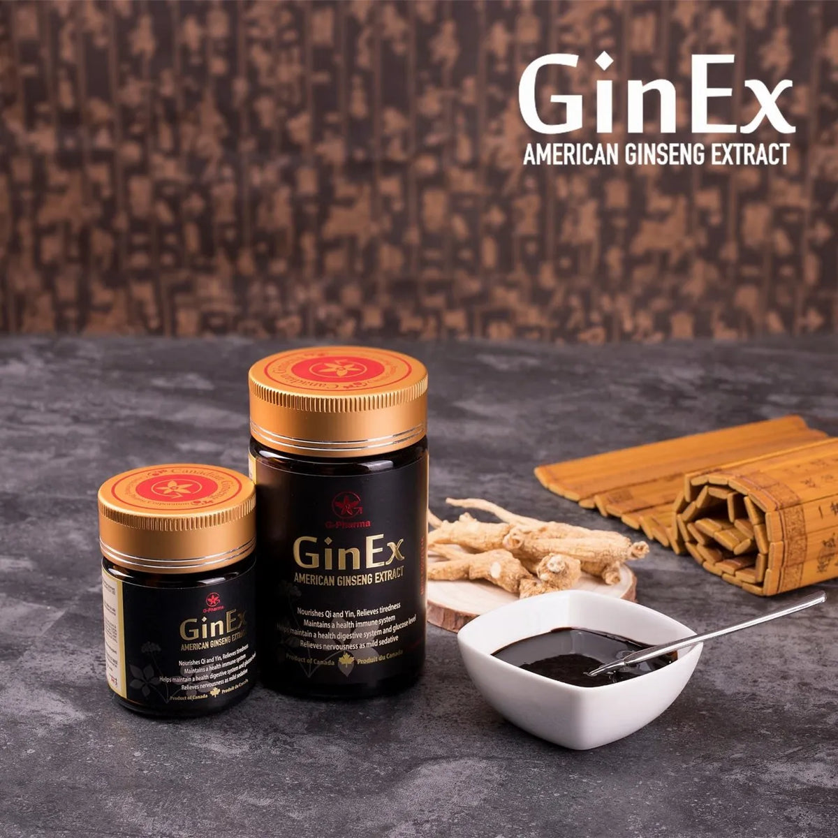 GinEx® 西洋蔘黑膏滋 (純膏劑-100g)