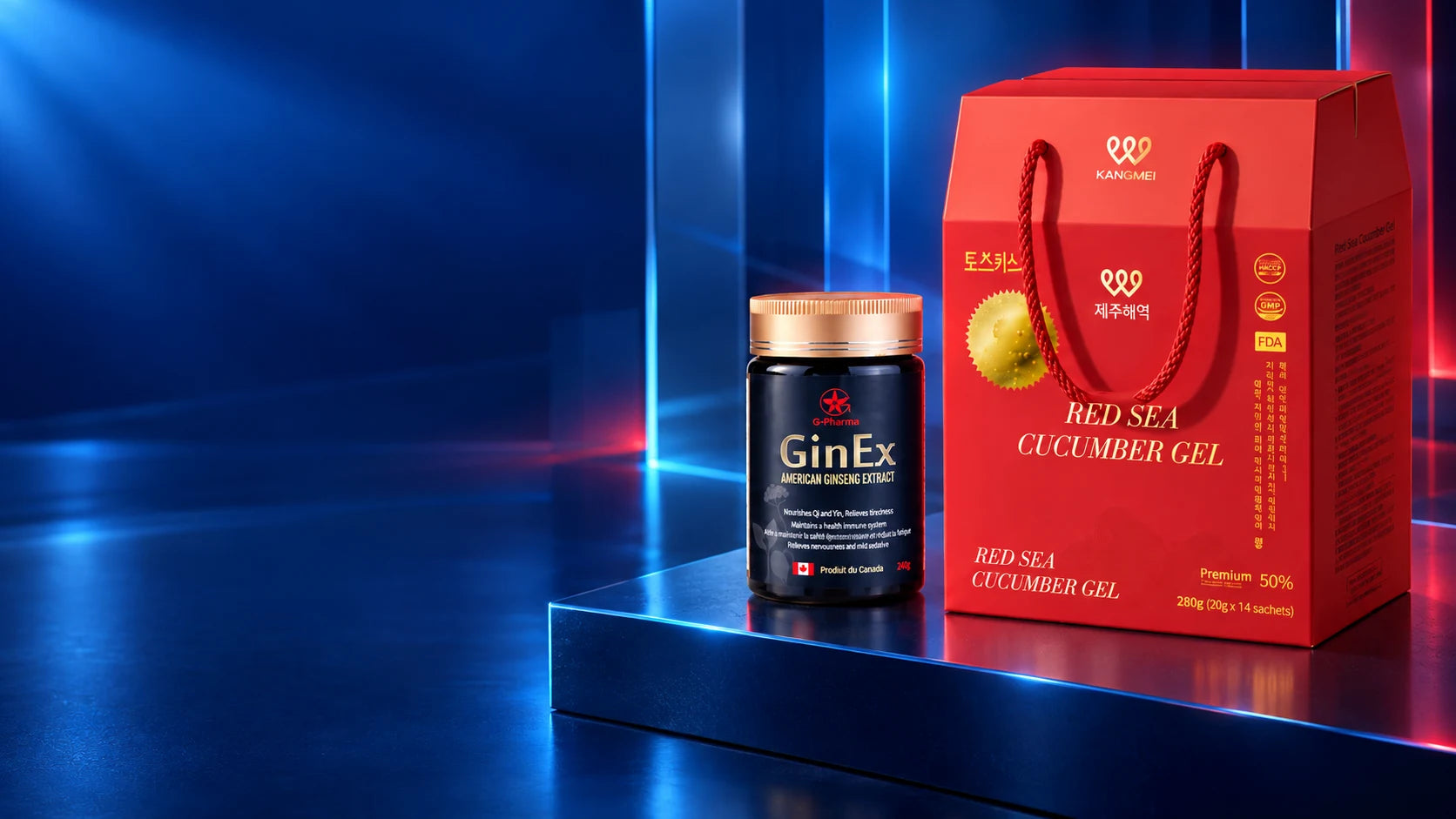 GinEx 西洋蔘與紅海參禮盒